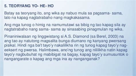 Ano Ang Kahulugan Ng teoryang Yo.